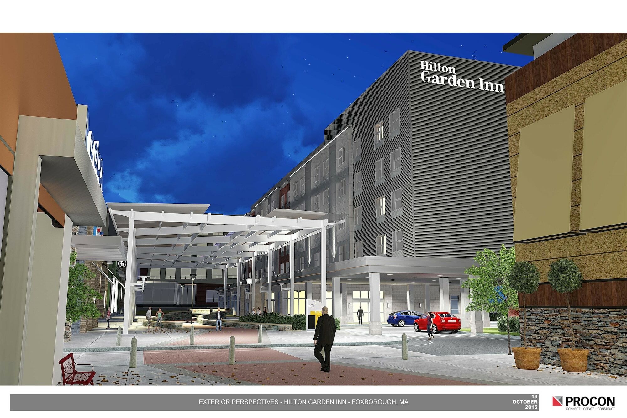 Hilton Garden Inn Foxborough Patriot Place Eksteriør bilde